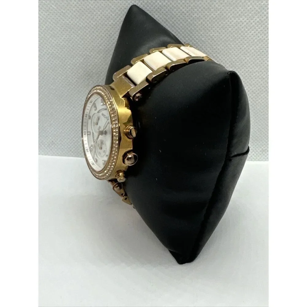 Michael Kors Parker MK5774 Women Two Tone Analog Dial Quartz Wrist Watch JNA380